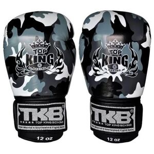 Boxerské rukavice TOP KING \"Camouflage\" - šedé